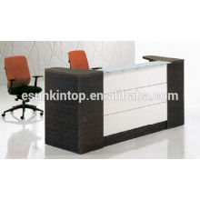 Eiche Holz Farbmischung weiße Rezeption für Büro gebraucht, Holzbearbeitung Schreibtischmöbel (KM924)